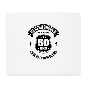 BEAU GOSSE DE 50 ANS - L'ÂGE DE LA PERFECTION - Tapis de souris (format paysage) - blanc - Devant