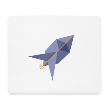 Ethereum Rocket - Mousepad (Querformat) - Weiß - Vorne