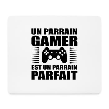 PARRAIN GAMER - Tapis de souris (format paysage) - blanc - Devant
