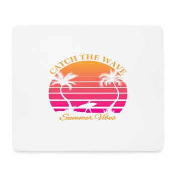 Catch the Wave Summer Vibes - Tapis de souris (format paysage) - blanc - Devant