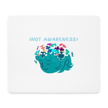 Acceptance Not Awareness - Autism - Mouse Pad (horizontal) - white - Front