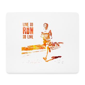 Run - Mouse Pad (horizontal) - white - Front