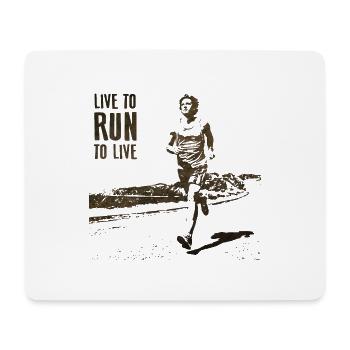 Run - Mouse Pad (horizontal) - white - Front