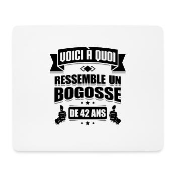 BOGOSSE DE 42 ANS - Tapis de souris (format paysage) - blanc - Devant