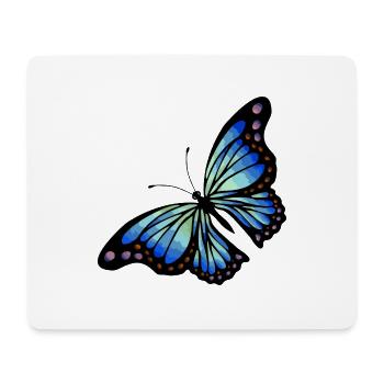 Schmetterling - Mousepad (Querformat) - Weiß - Vorne