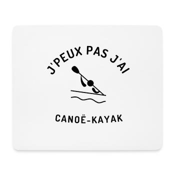 J peux pas j ai canoë kayak - Tapis de souris (format paysage) - blanc - Devant