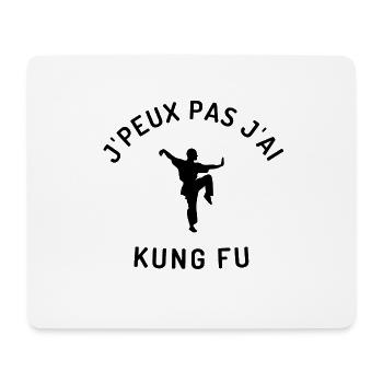 J peux pas j ai kung fu - Tapis de souris (format paysage) - blanc - Devant