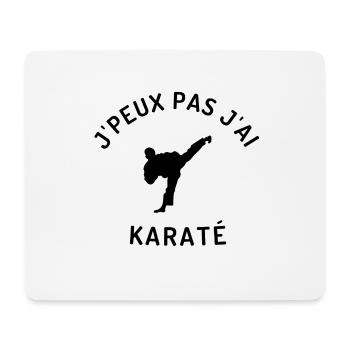 J peux pas j ai karaté - Tapis de souris (format paysage) - blanc - Devant