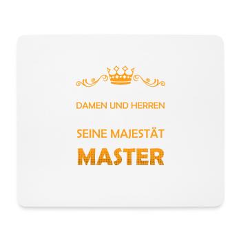 Master Abschluss 2021 lustiger Spruch Absolventen - Mousepad (Querformat) - Weiß - Vorne