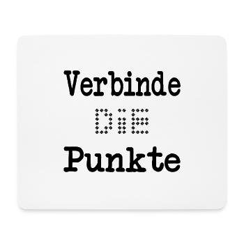Verbinde die Punkte - Mousepad (Querformat) - Weiß - Vorne
