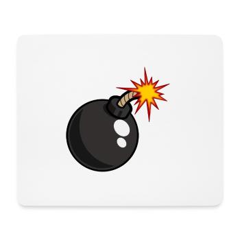 Bombe - Tapis de souris (format paysage) - blanc - Devant