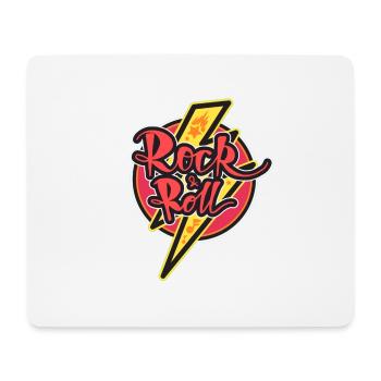 rock roll - Mouse Pad (horizontal) - white - Front