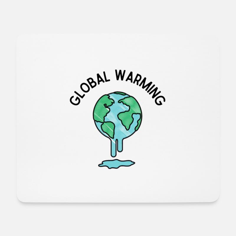 Global Warming - Mousepad (Querformat) - Weiß
