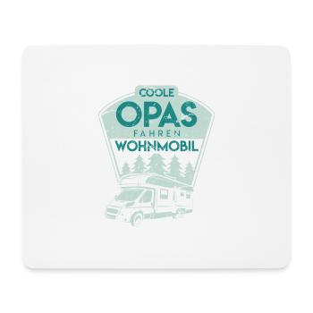 Coole Opas fahren Wohnmobil Camper Camping Spruch - Mousepad (Querformat) - Weiß - Vorne