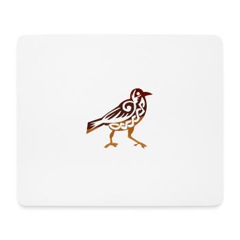 Keltische Symbole Zaunkönig Keltische Knoten Gift - Mousepad (Querformat) - Weiß - Vorne