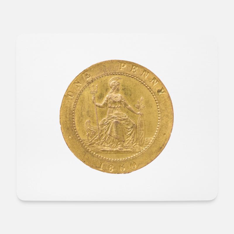 Coin - Mousepad (Querformat) - Weiß