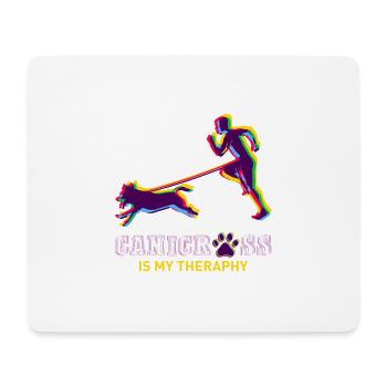 Canicross is my Therapy Zughund Sports Gift - Mouse Pad (horizontal) - white - Front