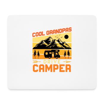 Les grands-pères cool conduire camping-car cadeau - Tapis de souris (format paysage) - blanc - Devant