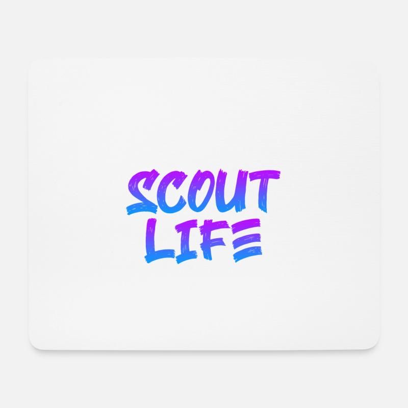 Scout Life Pfadfinder Urlaub Reise Geschenk - Mousepad (Querformat) - Weiß