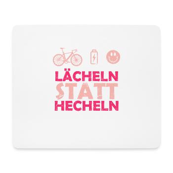 E-Bike Geschenk Frauen Damen Spruch - Mousepad (Querformat) - Weiß - Vorne