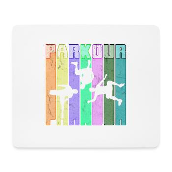 Parkour Freerunner Traceur Le Parcour parkourshirt - Tapis de souris (format paysage) - blanc - Devant