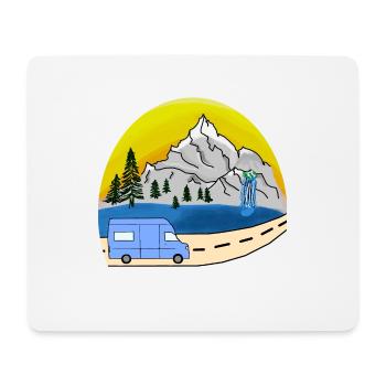 VAN LIFE VANLIFER NOMADS - Mousepad (Querformat) - Weiß - Vorne
