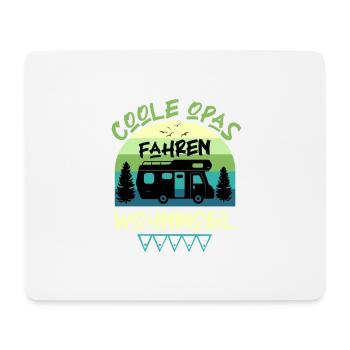 Coole Opas fahren Reisemobil Camper Wohnmobil - Mousepad (Querformat) - Weiß - Vorne