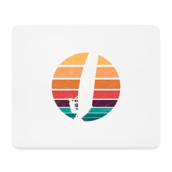 Windsurfer Geschenk Windsurf Retro Vintage - Mousepad (Querformat) - Weiß - Vorne