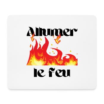 light the fire gift song man woman party - Mouse Pad (horizontal) - white - Front