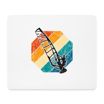 Windsurfen Retro Surfen Windsurfer Windsurfing - Mousepad (Querformat) - Weiß - Vorne