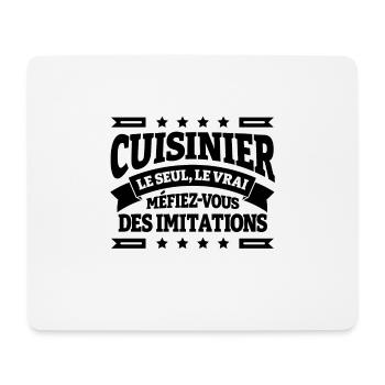 CUISINIER LE SEUL LE VRAI - Tapis de souris (format paysage) - blanc - Devant