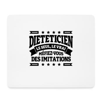 DIÉTÉTICIEN LE SEUL LE VRAI - Tapis de souris (format paysage) - blanc - Devant