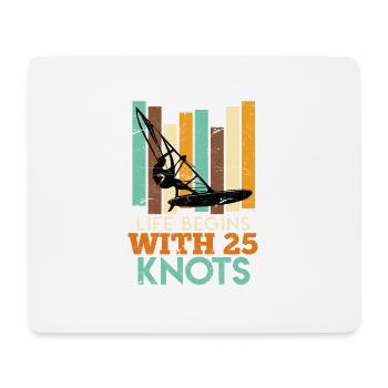 Retro Windsurf Spruch Windsurfer Witz Geschenk - Mousepad (Querformat) - Weiß - Vorne