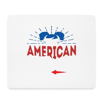 AMERICAN GIRL - Tapis de souris (format paysage) - blanc - Devant