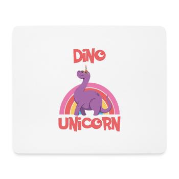 Dino Unicorn - Cute Dinocorn - Mouse Pad (horizontal) - white - Front