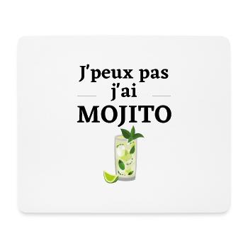 J'peux pas j'ai Mojito - Tapis de souris (format paysage) - blanc - Devant