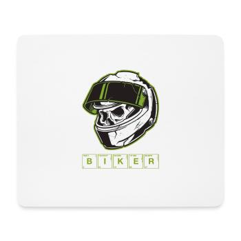 Biker - Mousepad (Querformat) - Weiß - Vorne