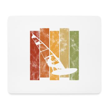 Windsurfen Surfen Retro Windsurfer Windsurfing - Mousepad (Querformat) - Weiß - Vorne