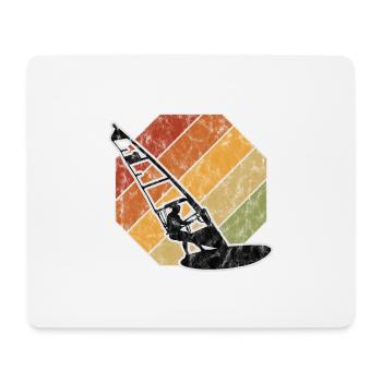 Windsurfer Retro Windsurfing Windsurfen Surfen - Mousepad (Querformat) - Weiß - Vorne