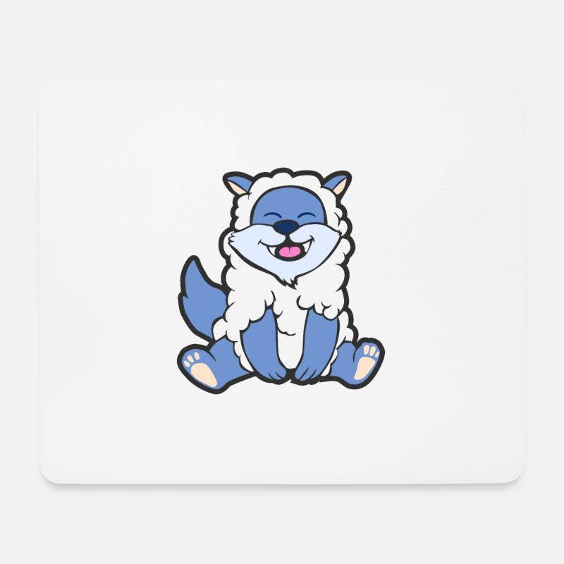 Wolf im Schafspelz Niedliche Tiere Kinder Geschenk - Mousepad (Querformat) - Weiß
