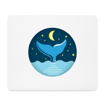FLOSSE WAL DELFIN MER MER LITTORAL DE SABLE MARIN - Tapis de souris (format paysage) - blanc - Devant