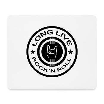 Rock Music Rock and Roll - Mouse Pad (horizontal) - white - Front