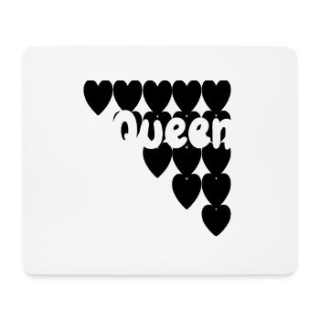 Love couple king queen - Mouse Pad (horizontal) - white - Front