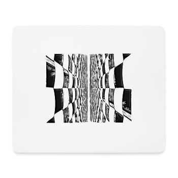 Abstract Vintage Lines Pattern - Mouse Pad (horizontal) - white - Front