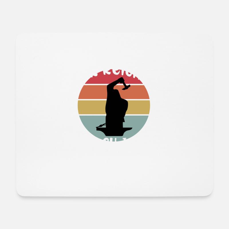 Schmied Schmieden Mir Reichts Spruch - Mousepad (Querformat) - Weiß
