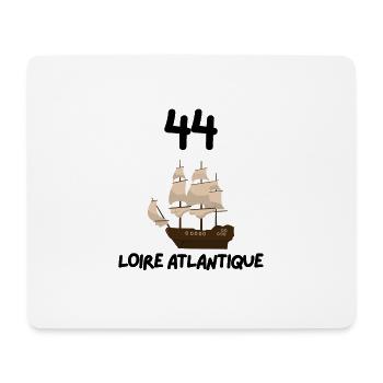 44 Loire Atlantique Bateau Voiles - Tapis de souris (format paysage) - blanc - Devant
