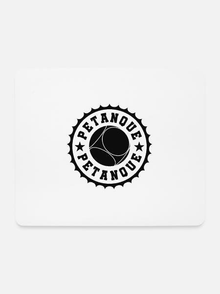 Boule Petanque Boulespieler Boulekugeln - Mousepad (Querformat) - Weiß