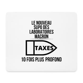le nouveau supo Macron humour homme femme cadeau - Tapis de souris (format paysage) - blanc - Devant