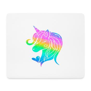 Glitter unicorn unicorn - Mouse Pad (horizontal) - white - Front