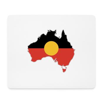 Aboriginal Flag Australia Card Gift Idea - Mouse Pad (horizontal) - white - Front